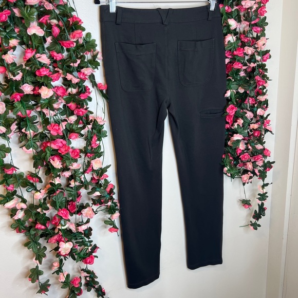 🌹Duluth Trading Olive Green Ponte Knit Pull On Pants Womens 6 Casual Soft - Picture 9 of 9